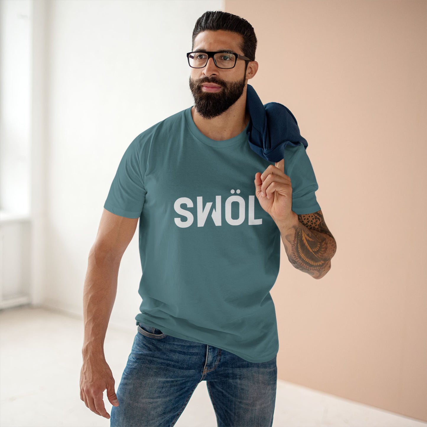 SWOL Base Pump Cotton Tee - Slate