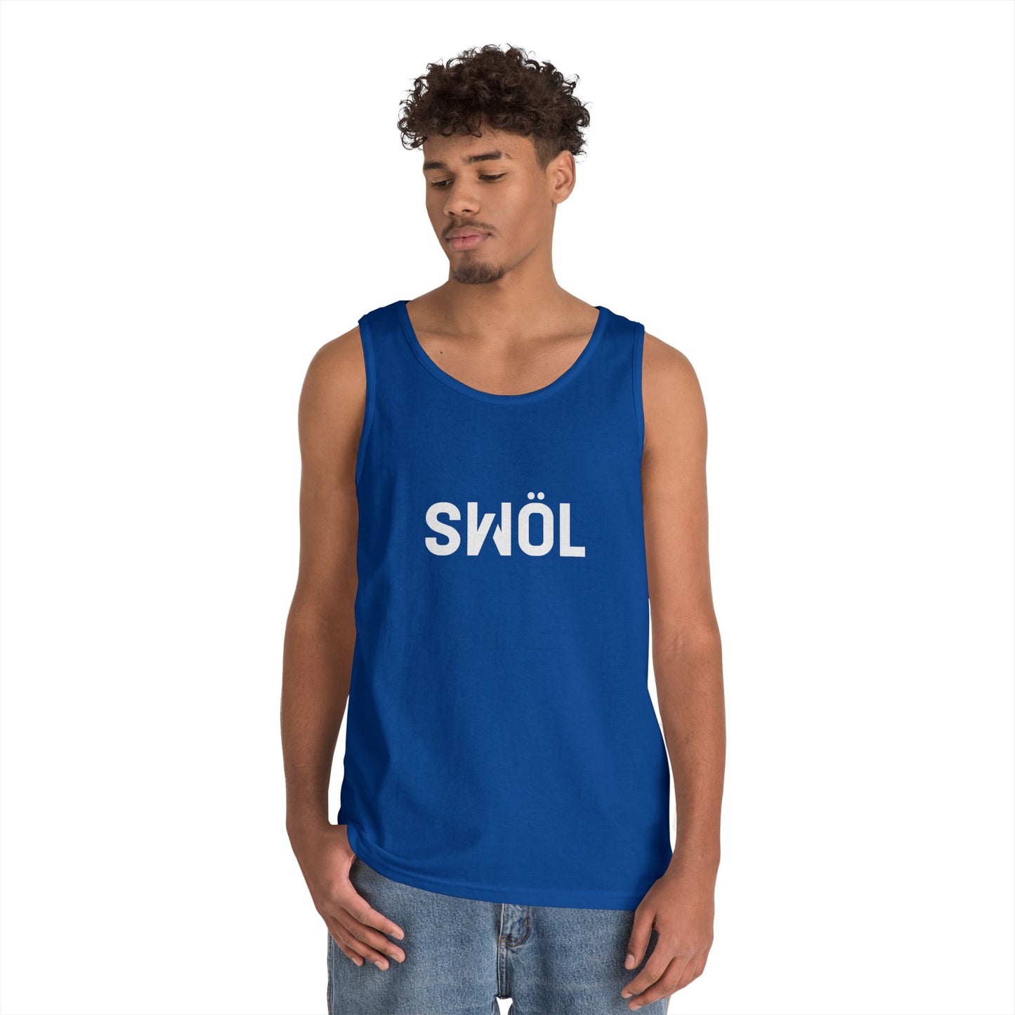 SWOL Base Heavy Cotton Tank - Royal