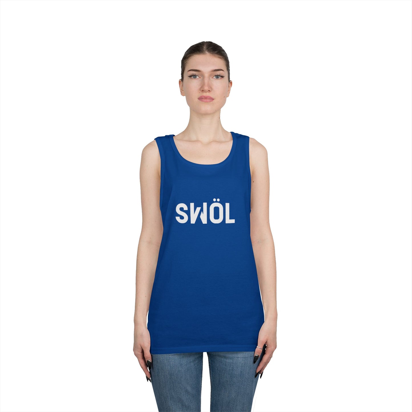 SWOL Base Heavy Cotton Tank - Royal