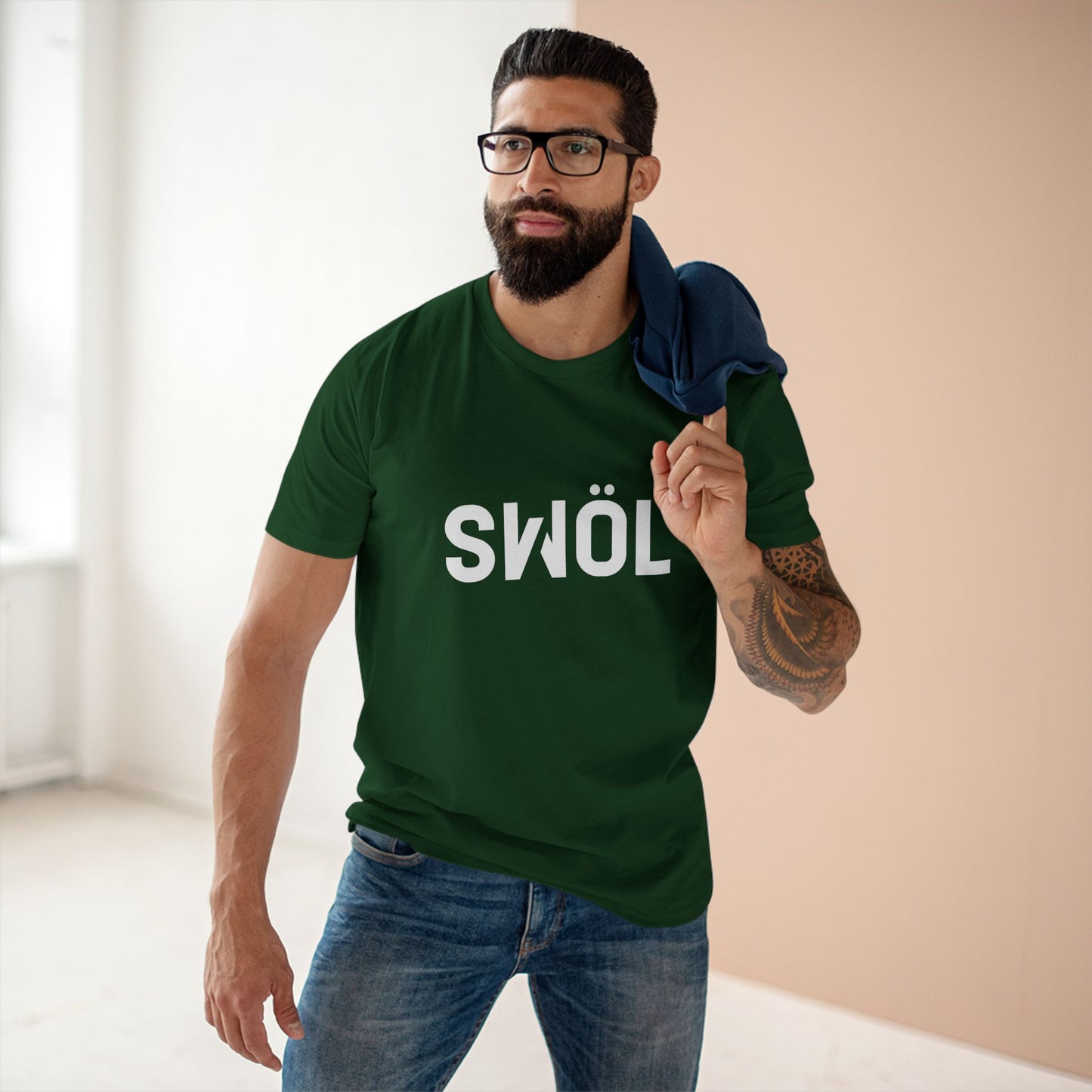 SWOL Base Pump Cotton Tee - Forest