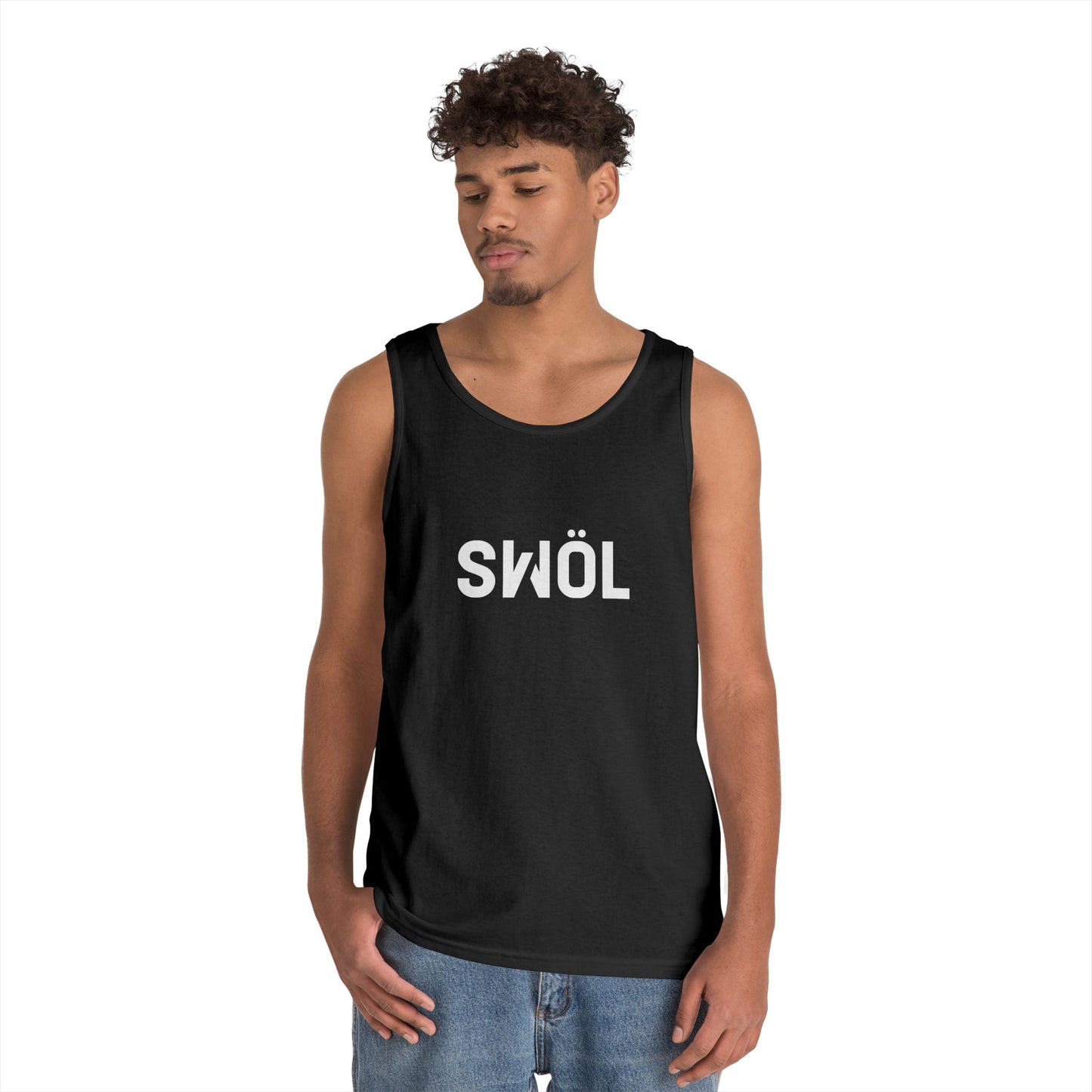 SWOL Base Heavy Cotton Tank - Black